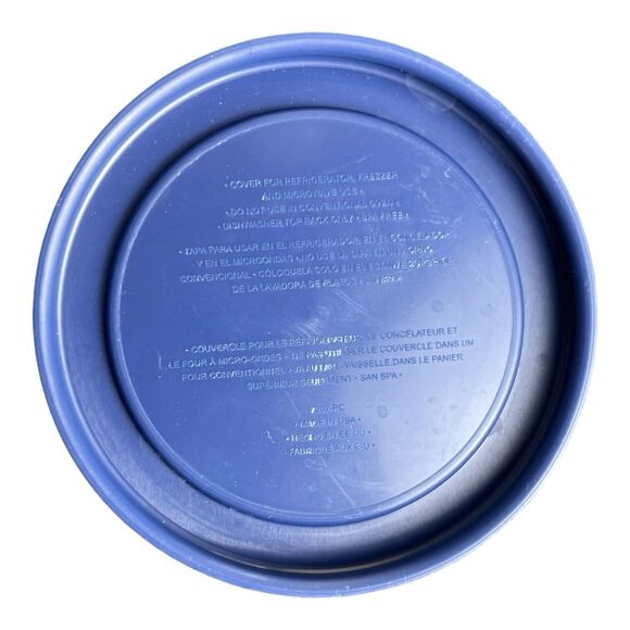 Pyrex 1 Cup 7202-PC Blue Plastic Storage Replacement Lid - Picture 2 of 2